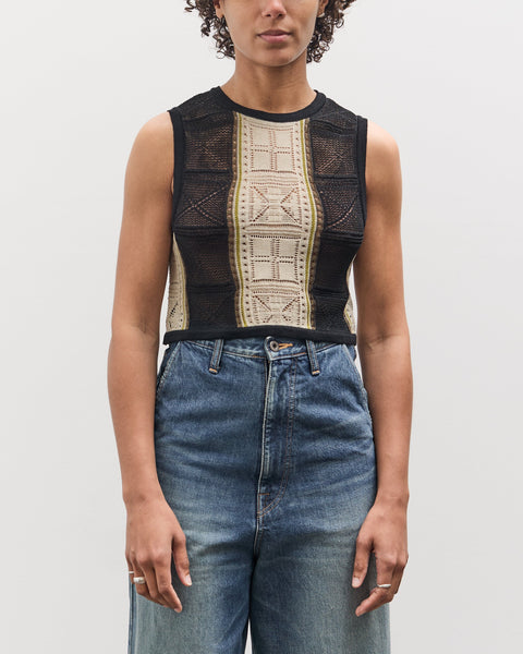 トップス Eaphi fringe crochet knit bustier eaphi fringe crochet