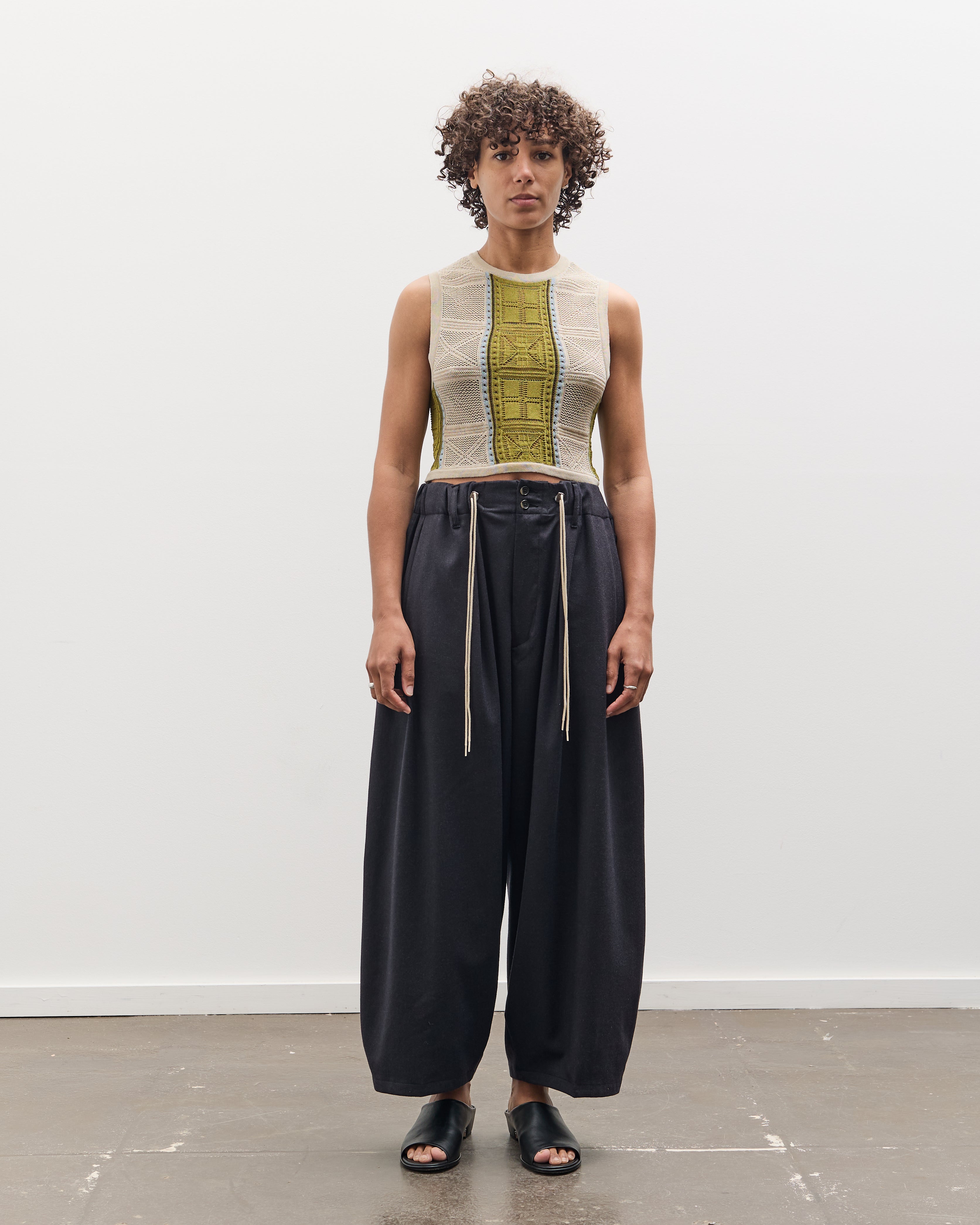 Kapital 12G Crochet Knit Bustier, Beige – Glasswing