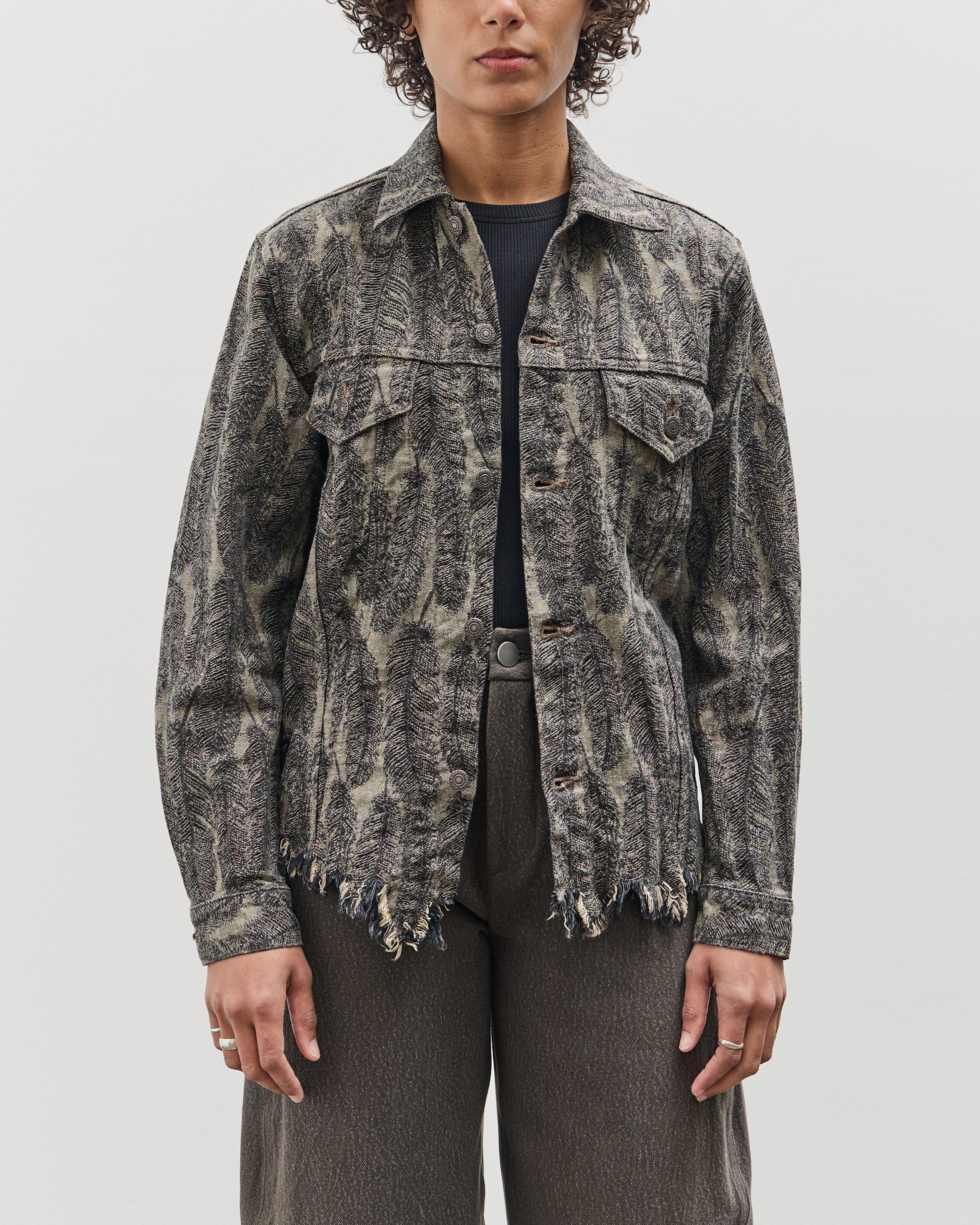 KAPITAL 12oz Magpie マグパイデニム 3rd JKT Kapital 12oz MAGPIE Denim 3rd JKT, BLKxBE – Glasswing