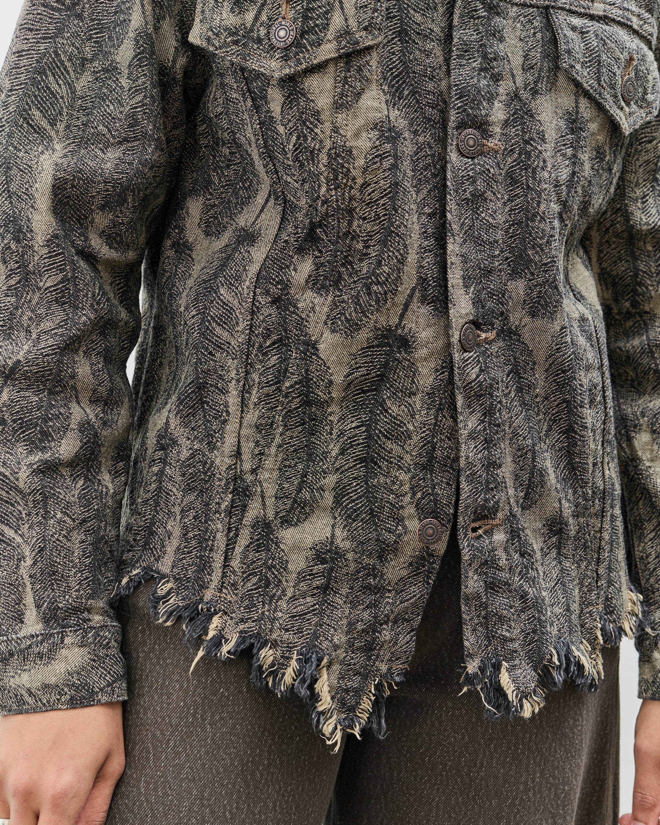KAPITAL 12oz Magpie マグパイデニム 3rd JKT Kapital 12oz MAGPIE Denim 3rd JKT, BLKxBE – Glasswing