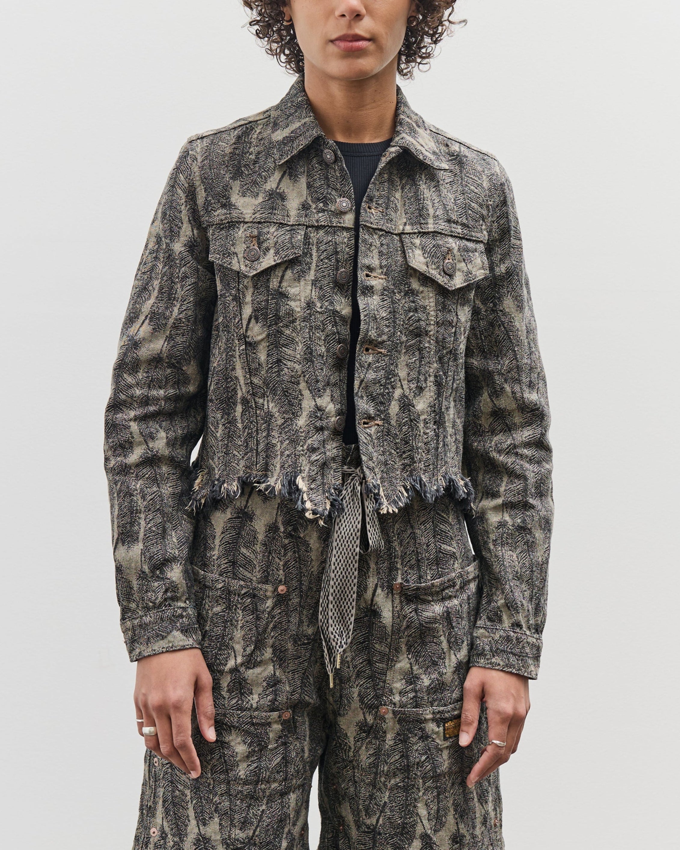 KAPITAL 12oz Magpie マグパイデニム 3rd JKT Kapital 12oz MAGPIE Denim 3rd JKT, BLKxBE – Glasswing