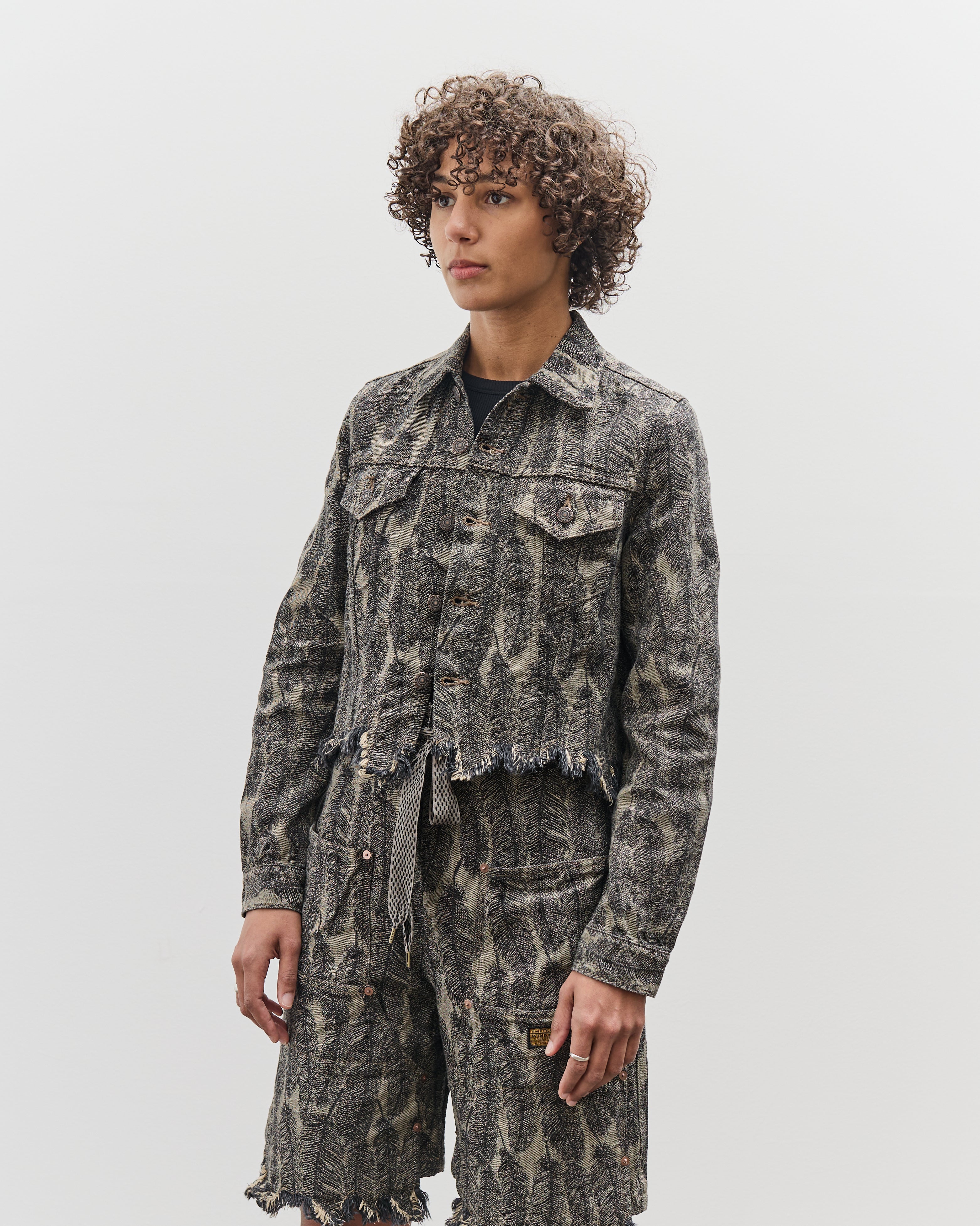 Kapital 12oz MAGPIE Denim 3rd JKT (Ladies), BLKxBE – Glasswing