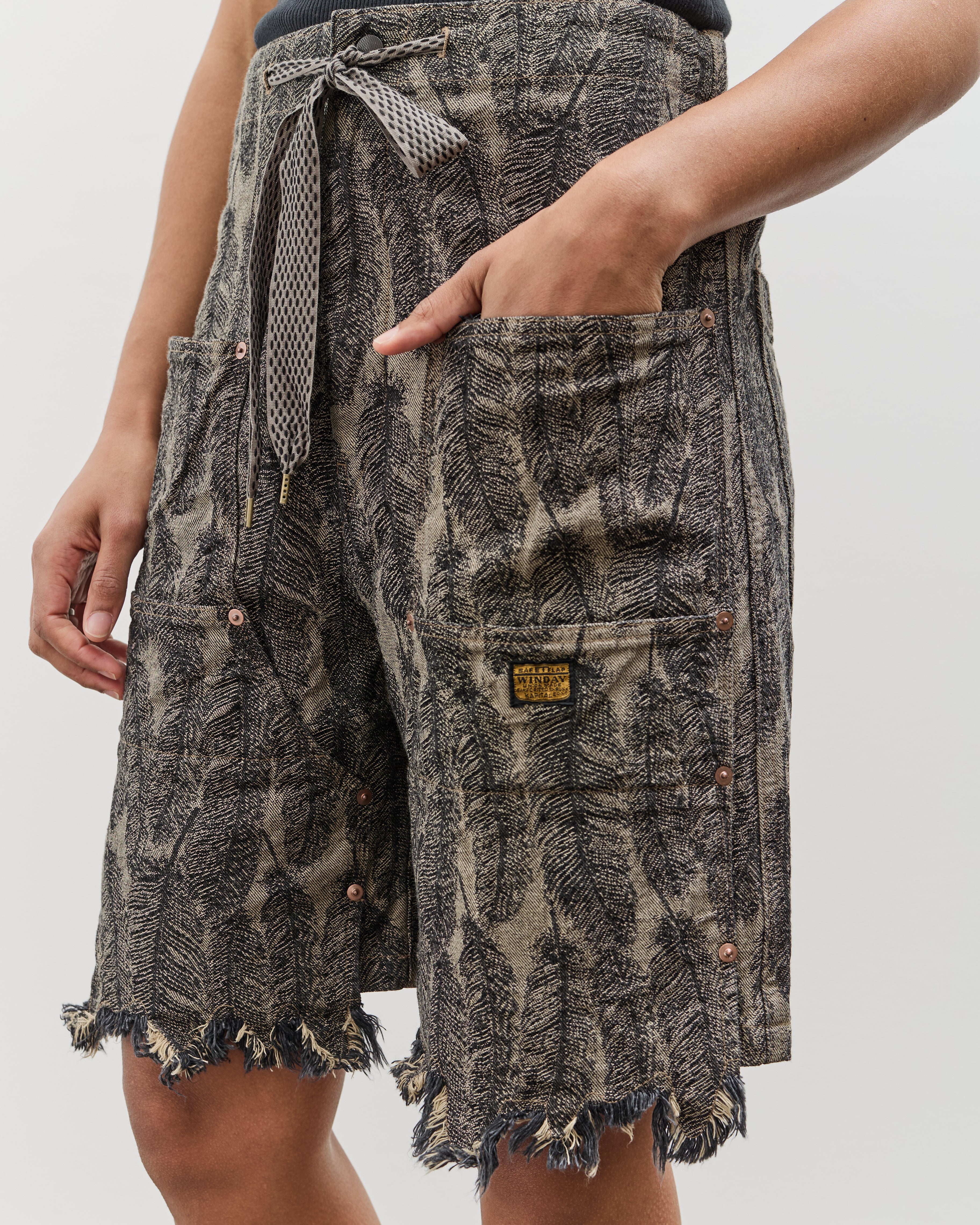 Kapital 12 oz. Magpie Denim W Knee 短パン 12OZ MAGPIE DENIM W-KNEE EASY SHORTS – Bodega