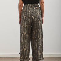Kapital 12oz MAGPIE Denim W-Knee Easy Baggy Pants, BLKxBE