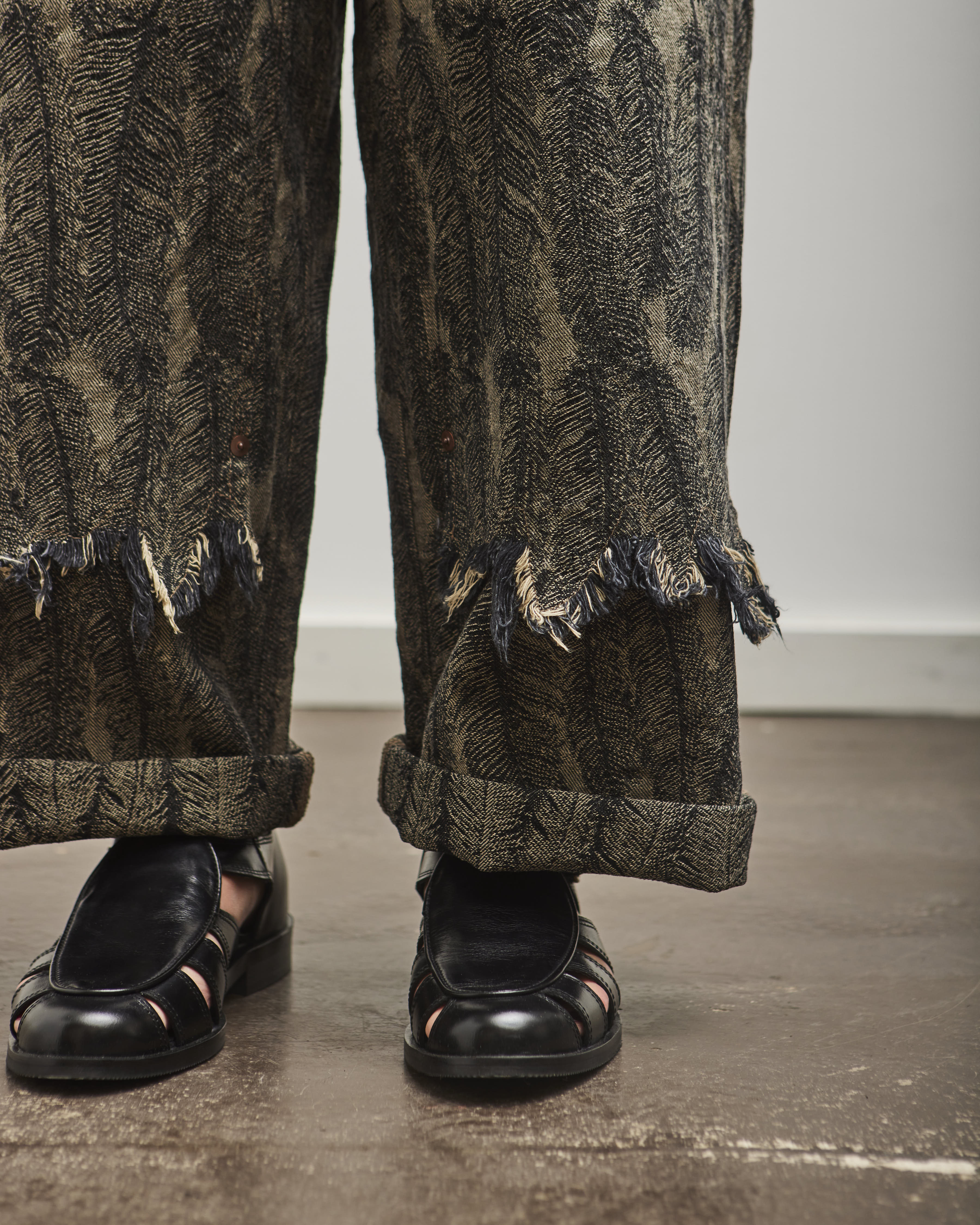 kapital 12oz マグパイデニム サイズ32 Kapital 12oz MAGPIE Denim W-Knee Easy Baggy Pants, BLKxBE – Glasswing