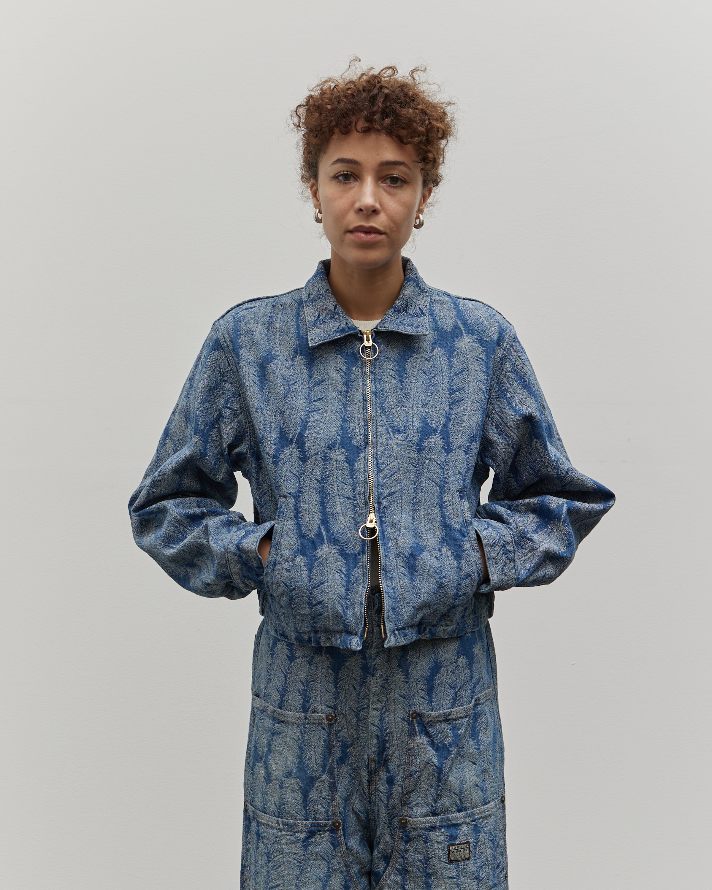 Kapital Magpie Drizzler Jacket, Light Denim – Glasswing