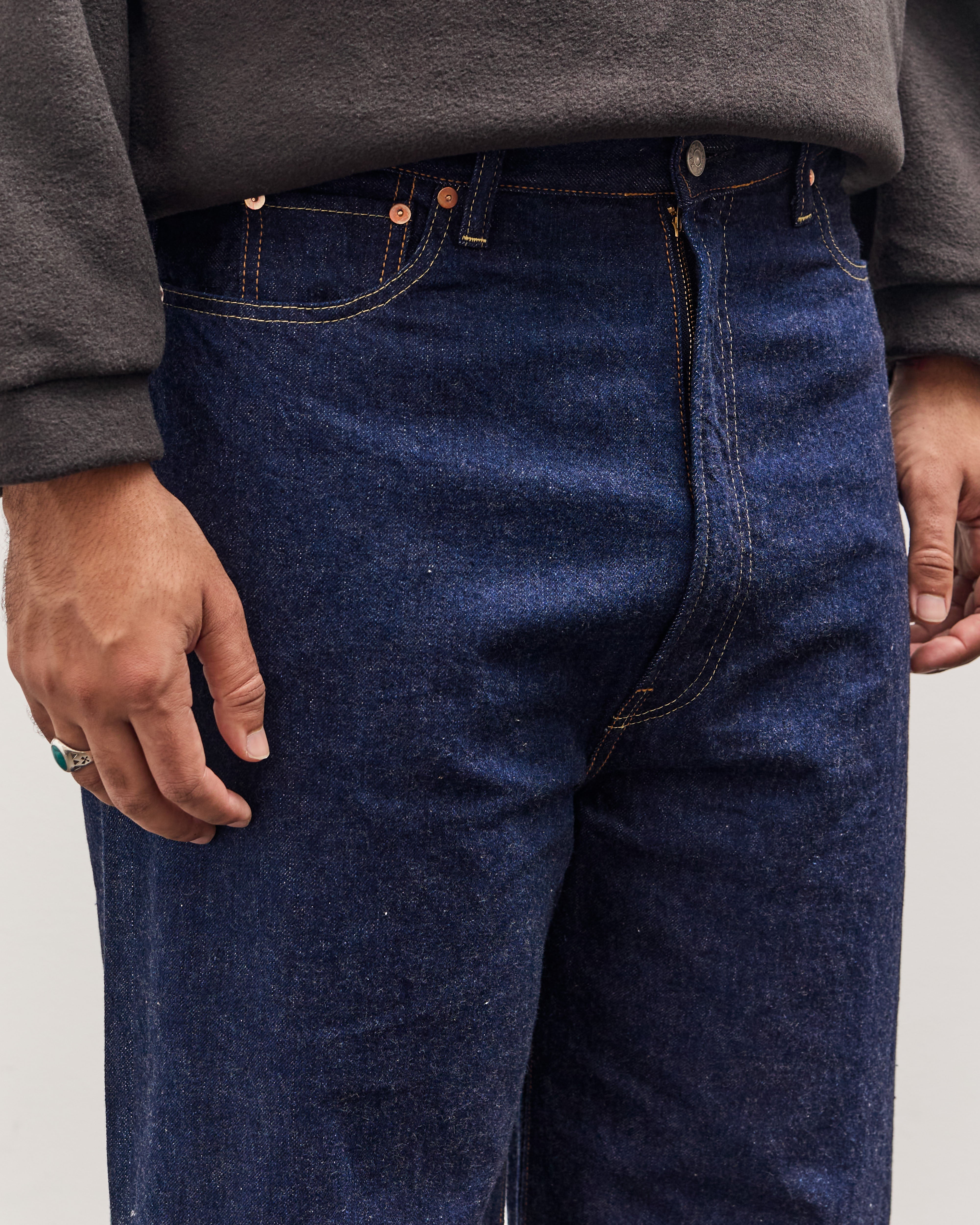 Kapital 12oz Denim 5P New Momonroe Jeans, IDG – Glasswing