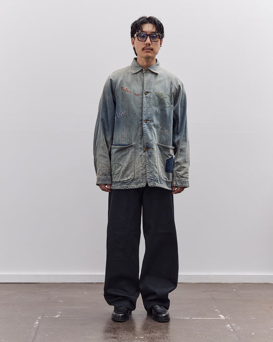 Kapital 12oz Denim CACTUS Coverall (Memorial Embroidery Model), PRO