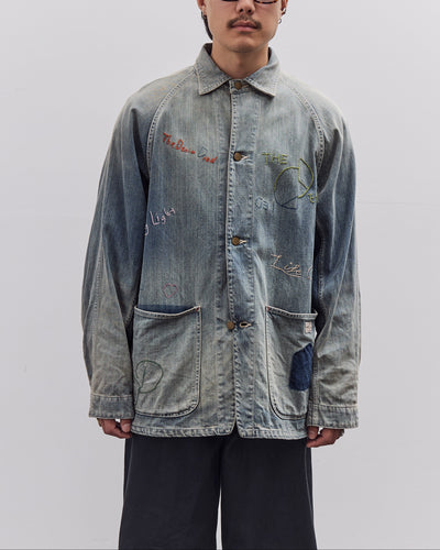 Kapital 12oz Denim CACTUS Coverall (Memorial Embroidery Model), PRO