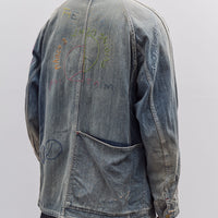 Kapital 12oz Denim CACTUS Coverall (Memorial Embroidery Model), PRO