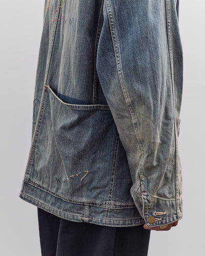 Kapital 12oz Denim CACTUS Coverall (Memorial Embroidery Model), PRO