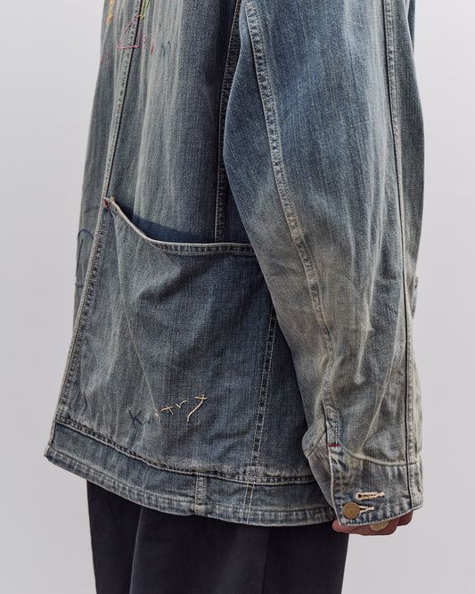 Kapital 12oz Denim CACTUS Coverall (Memorial Embroidery Model), PRO