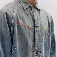 Kapital 12oz Denim CACTUS Coverall (Memorial Embroidery Model), PRO