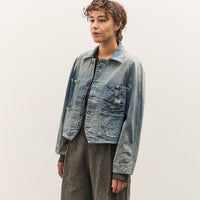Kapital 12oz Denim Cropped WINDAY CHOR JKT, PRO