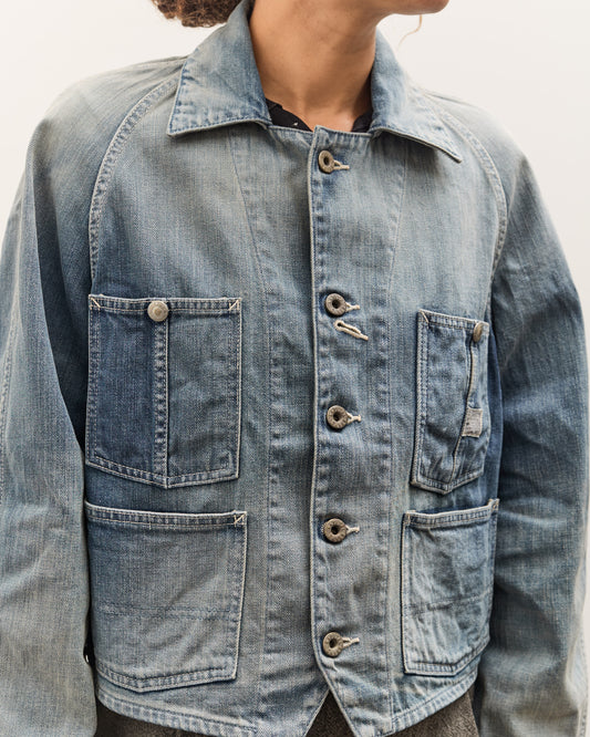 Kapital 12oz Denim Cropped WINDAY CHOR JKT, PRO