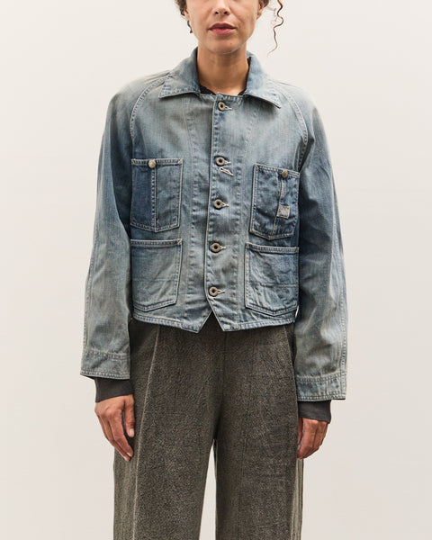 Kapital 12oz Denim Cropped WINDAY CHOR JKT, PRO – Glasswing