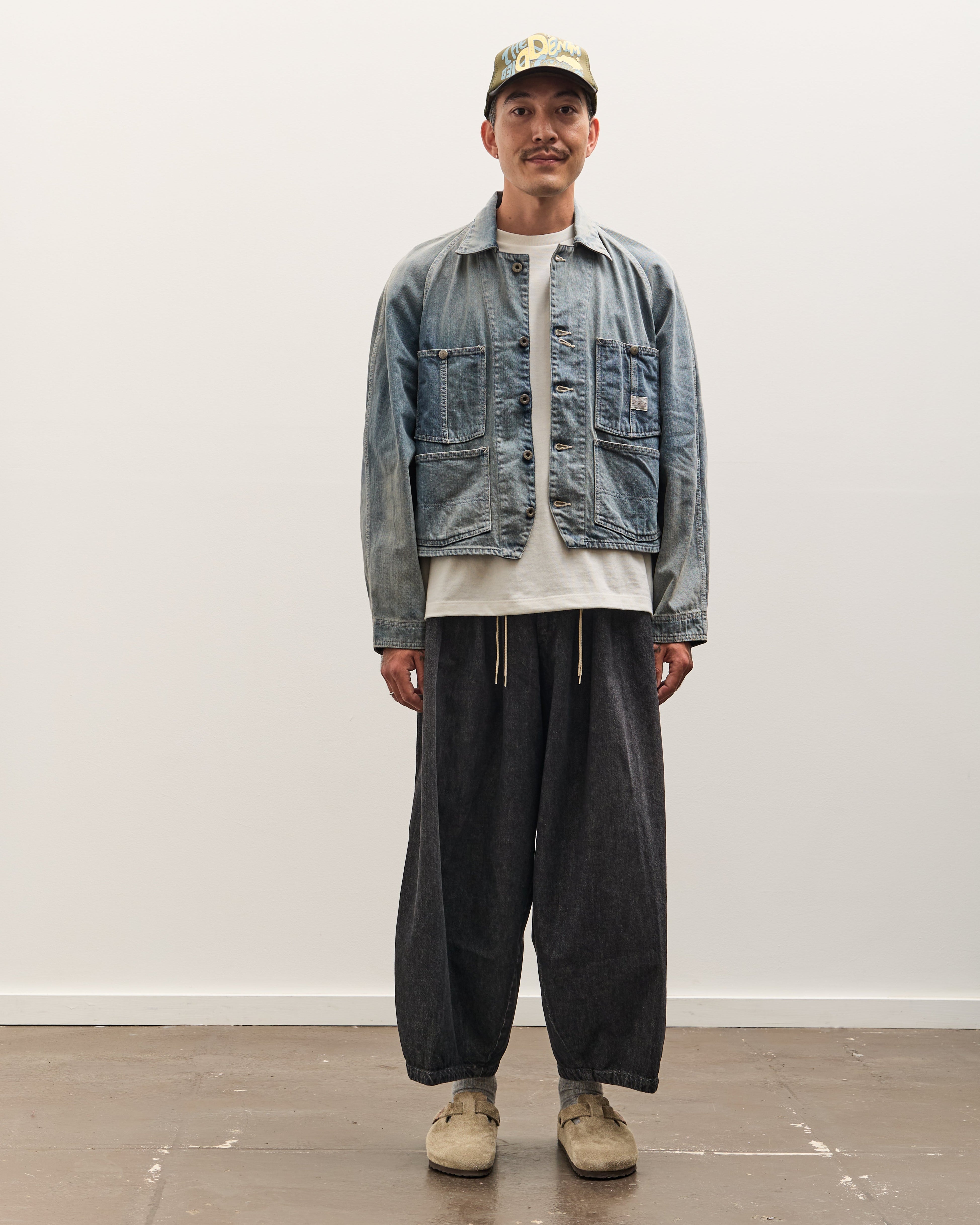 Kapital 12oz Denim Cropped WINDAY CHOR JKT Unisex, PRO – Glasswing