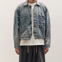 Kapital 12oz Denim Cropped WINDAY CHOR JKT, PRO