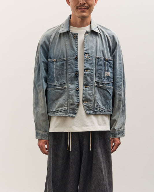 Kapital 12oz Denim Cropped WINDAY CHOR JKT, PRO