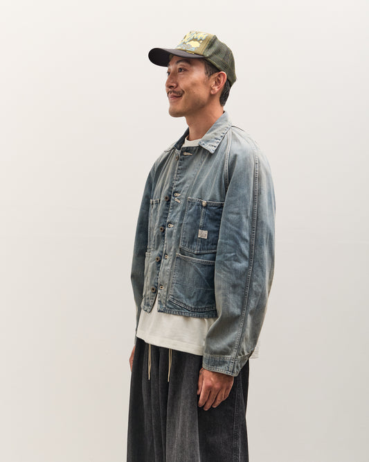 Kapital 12oz Denim Cropped WINDAY CHOR JKT, PRO