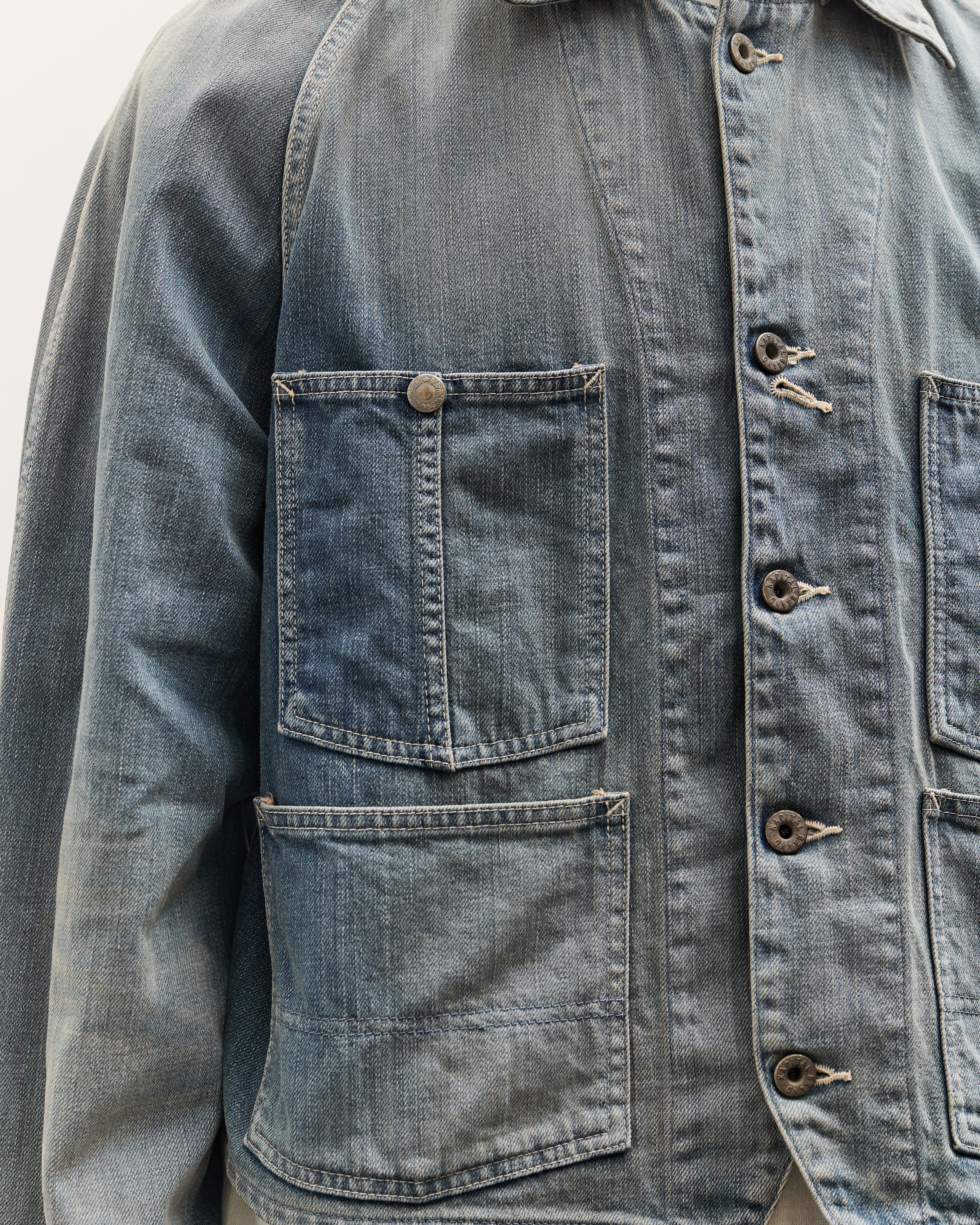 Kapital 12oz Denim Cropped WINDAY CHOR JKT Unisex, PRO – Glasswing