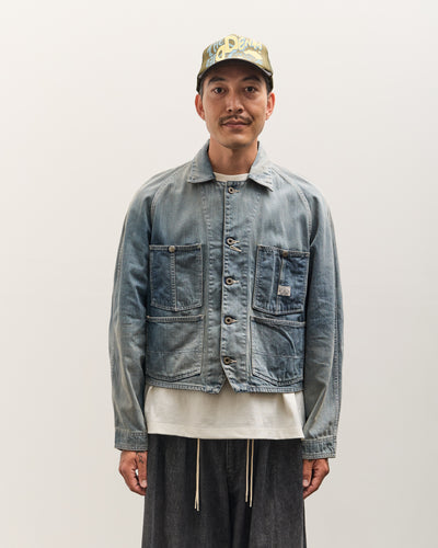 Kapital 12oz Denim Cropped WINDAY CHOR JKT, PRO
