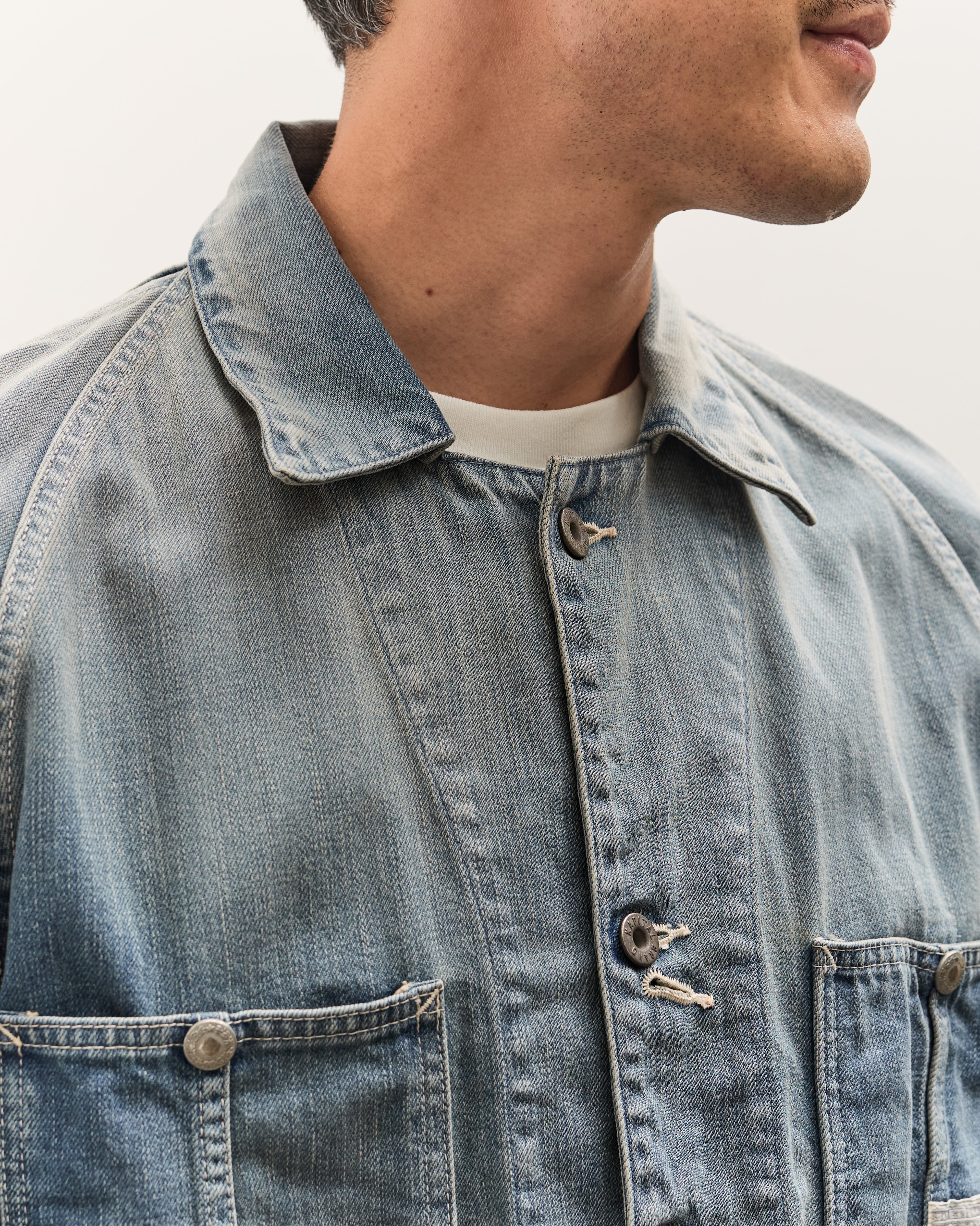 Kapital 12oz Denim Cropped WINDAY CHOR JKT Unisex, PRO – Glasswing