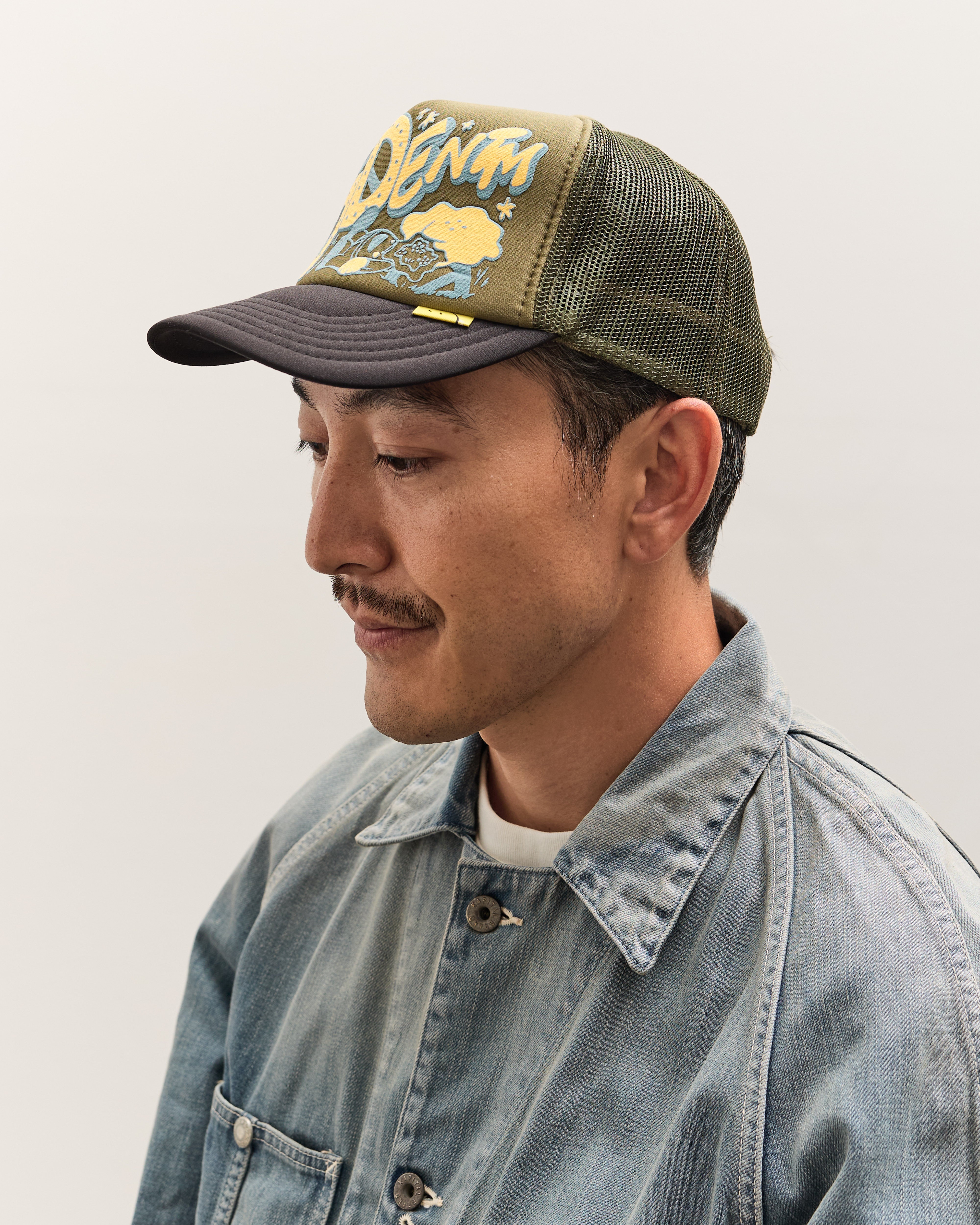 Kapital TH.D.D.Track Cap, KHAxBLK – Glasswing