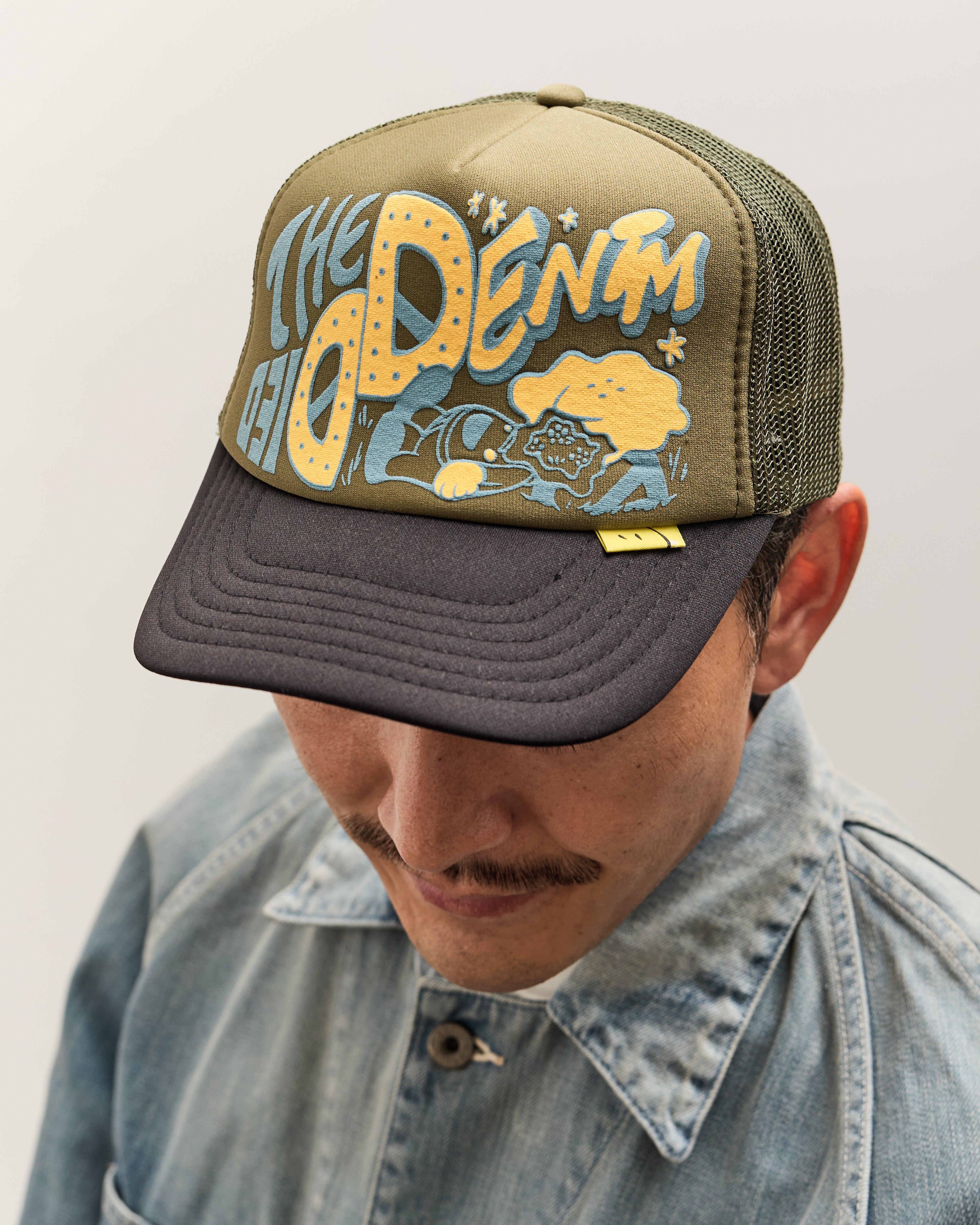 Kapital TH.D.D.Track Cap, KHAxBLK – Glasswing