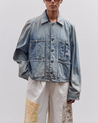 Kapital 12oz Denim Cropped WINDAY CHOR JKT, PRO