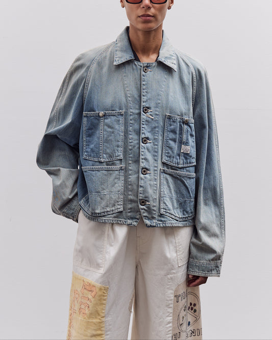 Kapital 12oz Denim Cropped WINDAY CHOR JKT, PRO