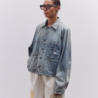 Kapital 12oz Denim Cropped WINDAY CHOR JKT, PRO