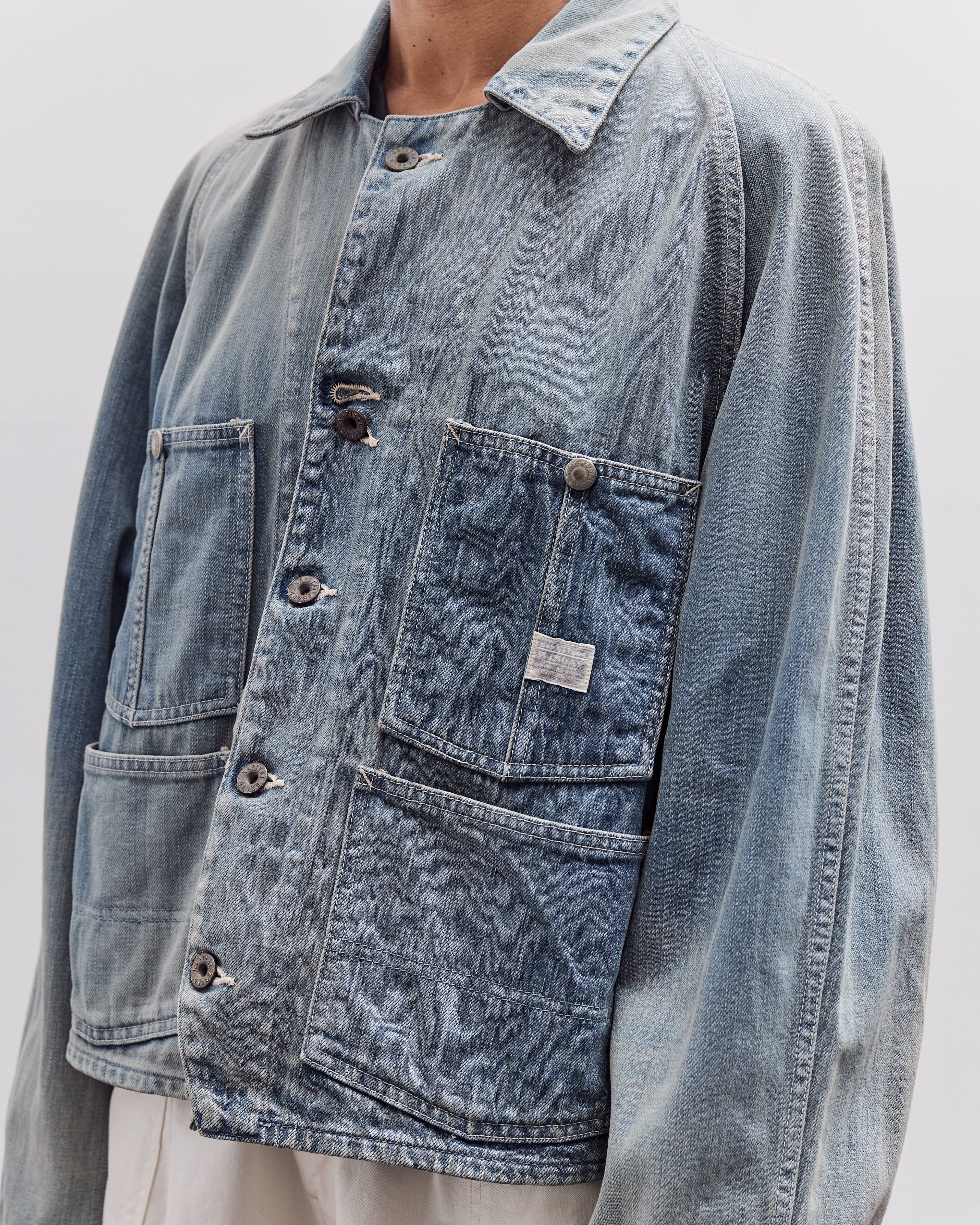 Kapital 12oz Denim Cropped WINDAY CHOR JKT, PRO – Glasswing