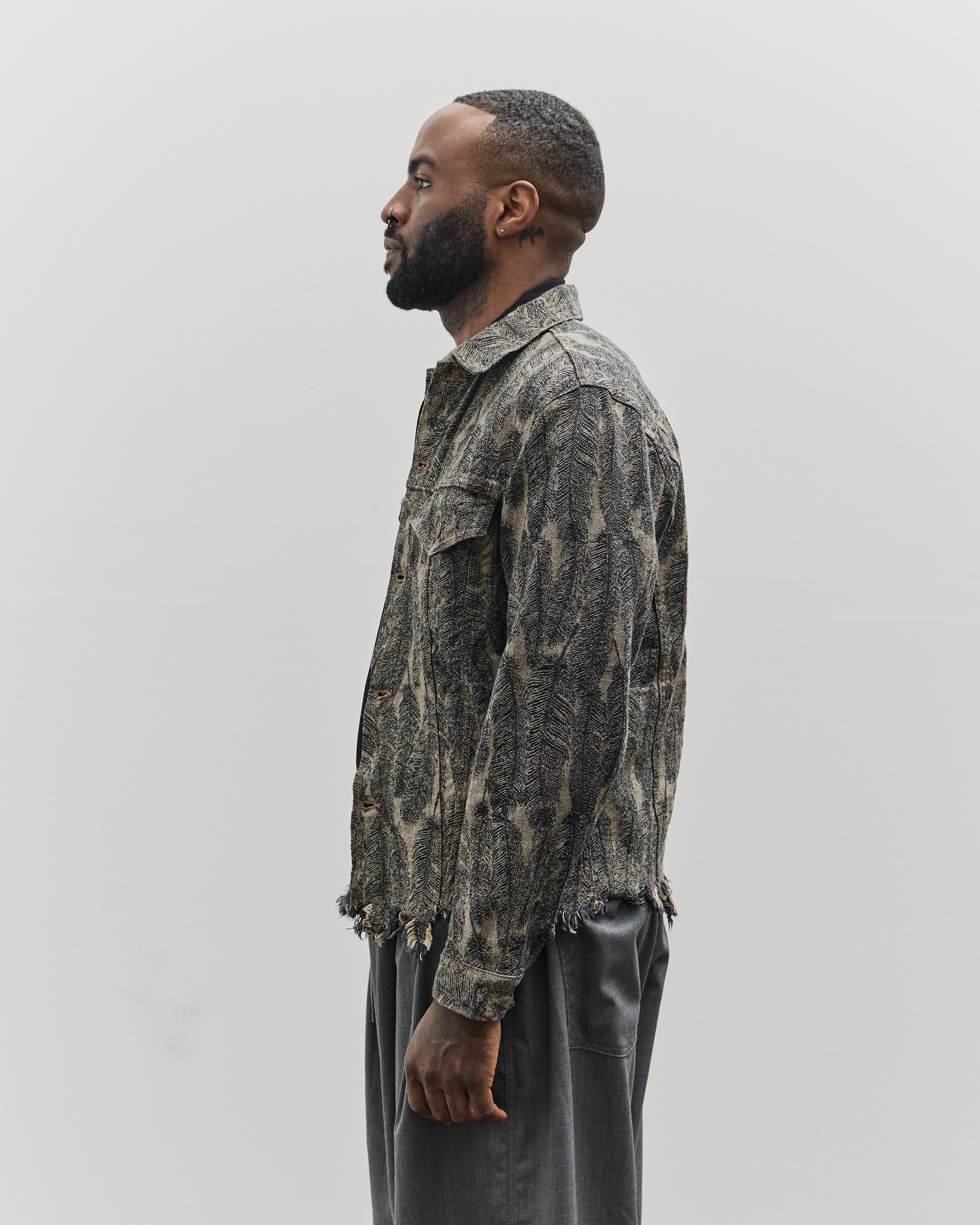 KAPITAL 12oz Magpie マグパイデニム 3rd JKT Kapital 12oz MAGPIE Denim 3rd JKT, BLKxBE – Glasswing
