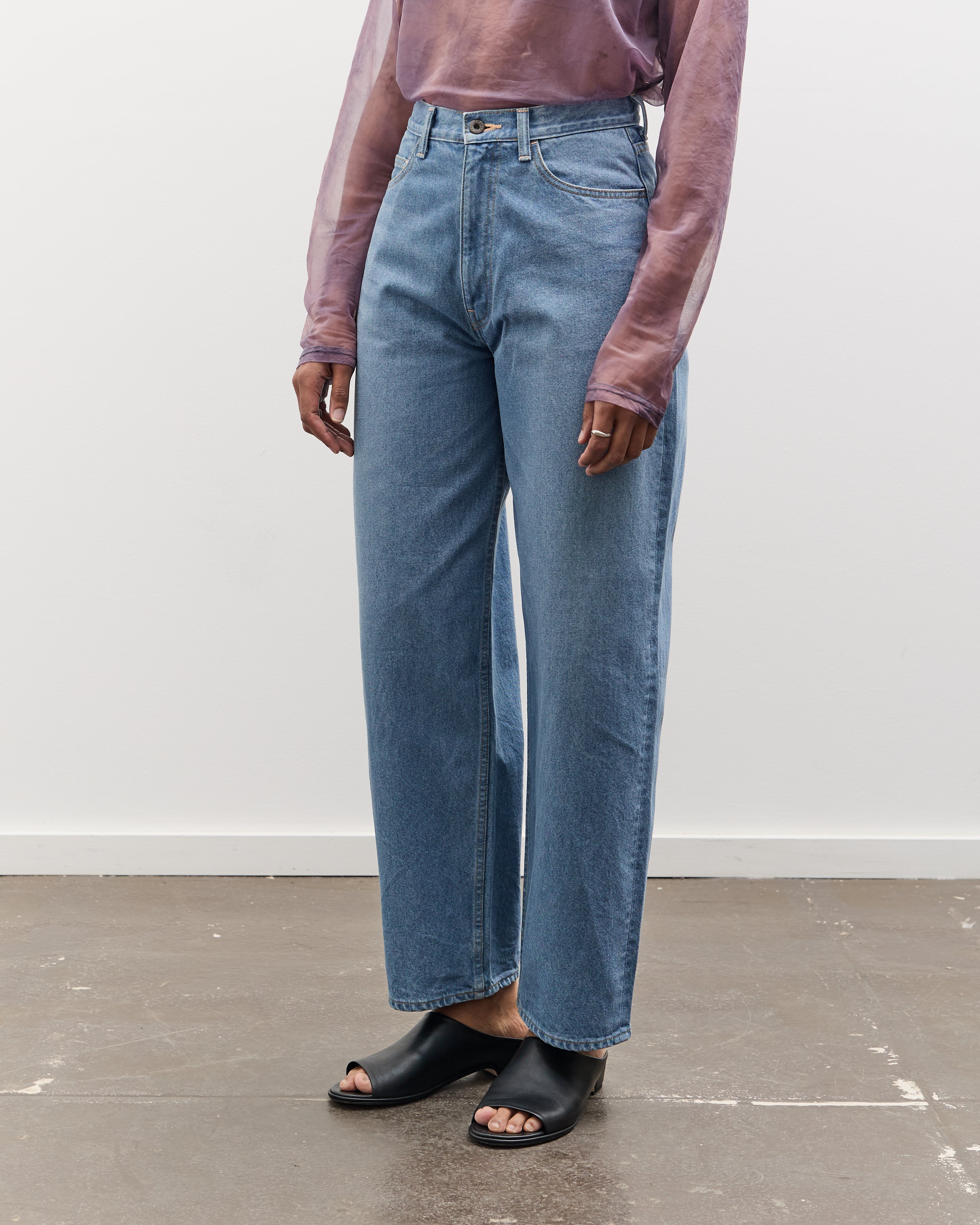 argue Zimbabwe cotton denim pants 1 デニム 試着のみargue ジンバブエZIMBABWE COTTON DENIM
