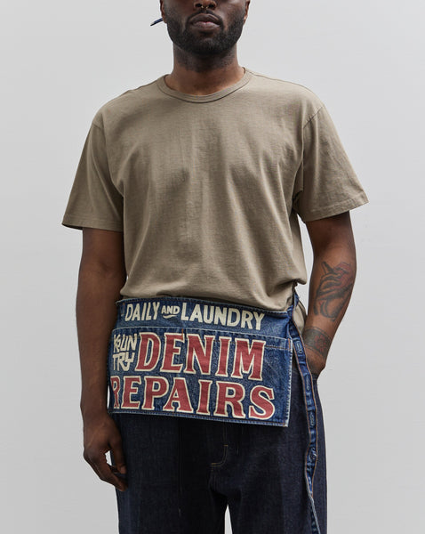 Kapital 13oz Denim Damaged Short AD Apron, Pro – Glasswing