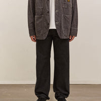 Kapital 14Oz Black Denim 5P Monkey (Zip Version), Black