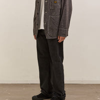 Kapital 14Oz Black Denim 5P Monkey (Zip Version), Black