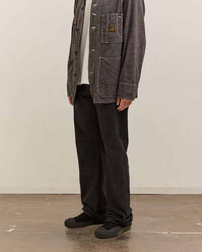 Kapital 14Oz Black Denim 5P Monkey (Zip Version), Black