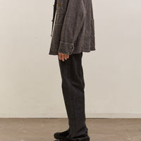 Kapital 14Oz Black Denim 5P Monkey (Zip Version), Black