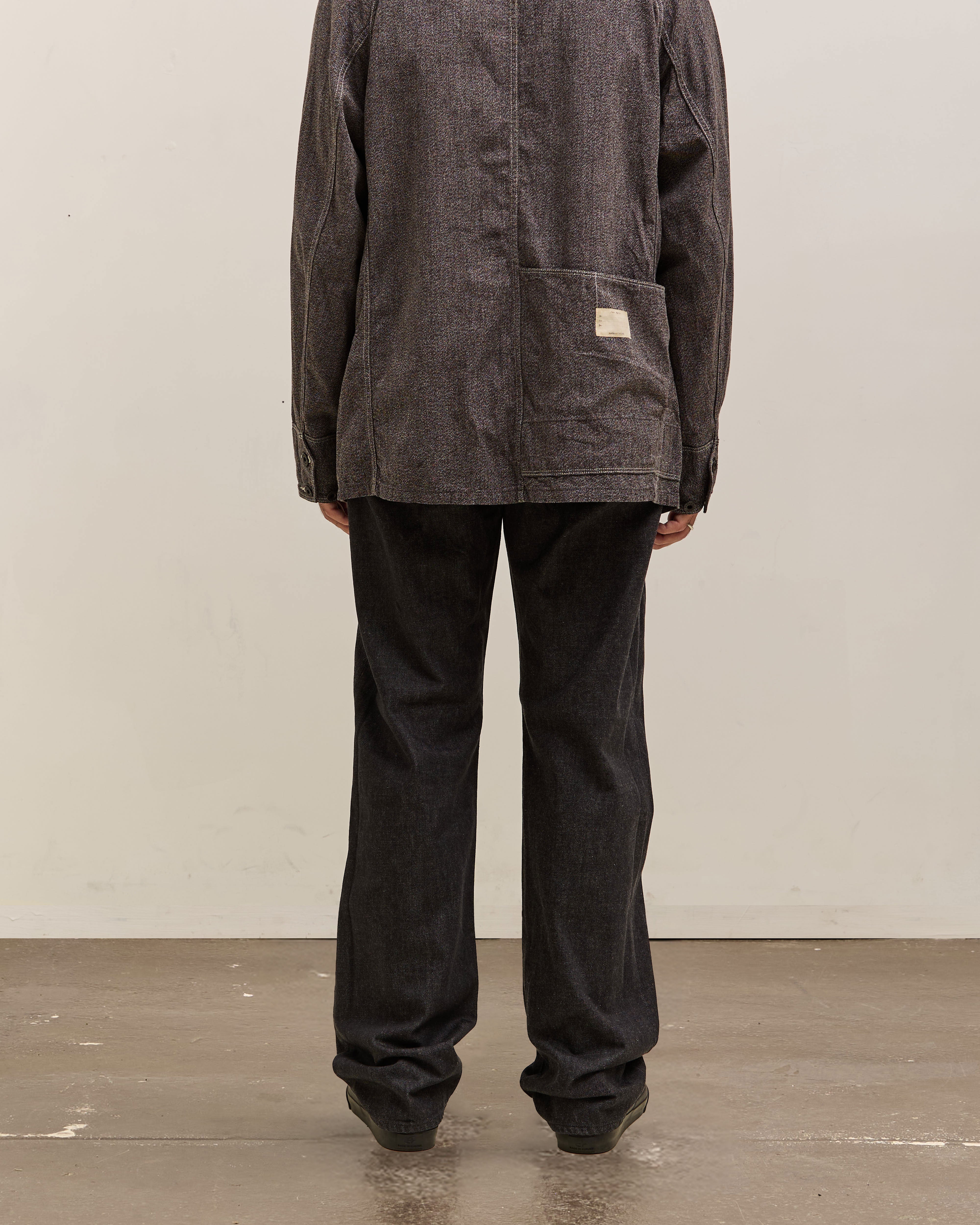 Kapital 14Oz Black Denim 5P Monkey (Zip Version), Black – Glasswing