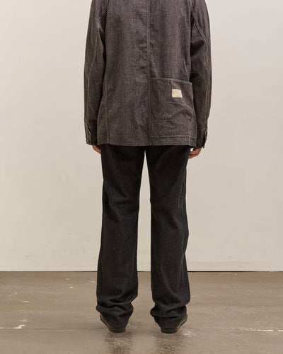 Kapital 14Oz Black Denim 5P Monkey (Zip Version), Black