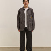 Kapital 14Oz Black Denim 5P Monkey (Zip Version), Black