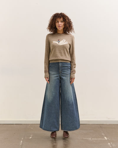 Kapital 14Oz Denim 5P Skittle Baggy Pants, Pro