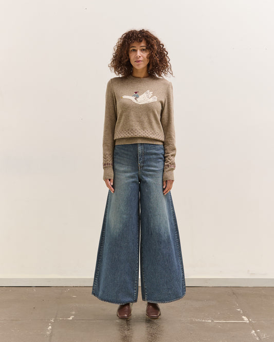 Kapital 14Oz Denim 5P Skittle Baggy Pants, Pro