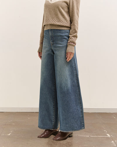 Kapital 14Oz Denim 5P Skittle Baggy Pants, Pro