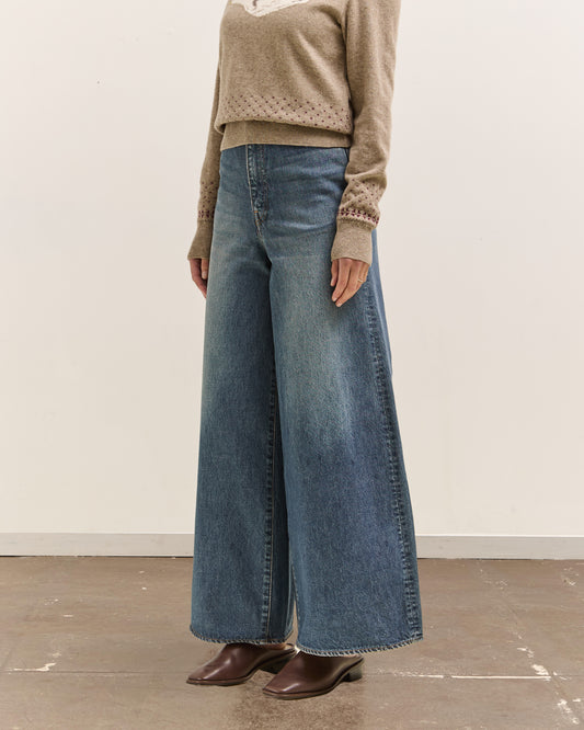 Kapital 14Oz Denim 5P Skittle Baggy Pants, Pro