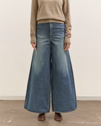 Kapital 14Oz Denim 5P Skittle Baggy Pants, Pro