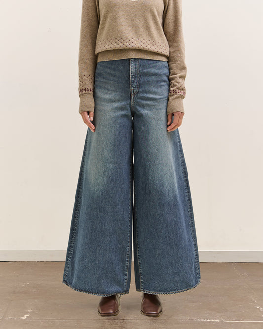 Kapital 14Oz Denim 5P Skittle Baggy Pants, Pro