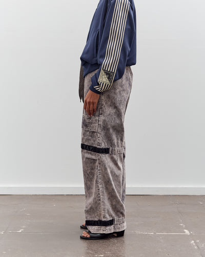 Kapital 14W Corduroy Nouvelle Shuttle Pants, Gray